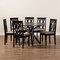 Baxton Studio Callie Modern and Contemporary Sand Fabric and Dark Brown Finished Wood 7-Piece Dining Set 174-10539-10894-Zoro - alternate 8